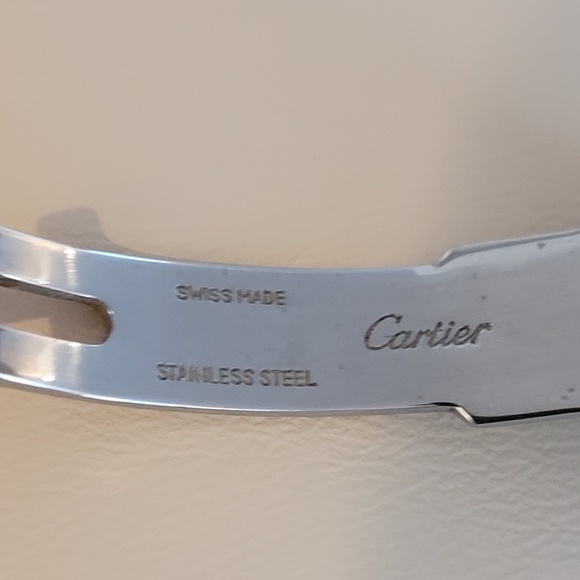 Ladies Vintage must de Cartier Sterling Silver Tank Watch - Picture 3 of 11